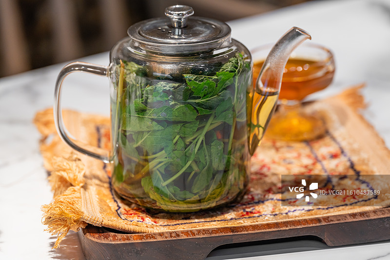 新疆 薄荷茶 蜂蜜 茶歇 特色 摩洛哥 文化 中亚图片素材