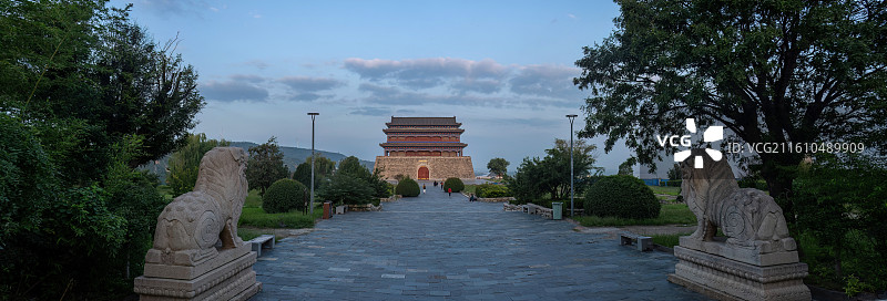 陕西省渭南市潼关县渭河、黄河交汇处的关隘潼关古城景观图片素材