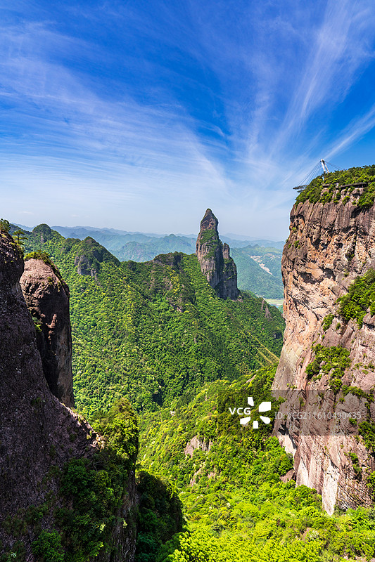 浙江台州市神仙居景区观音峰图片素材