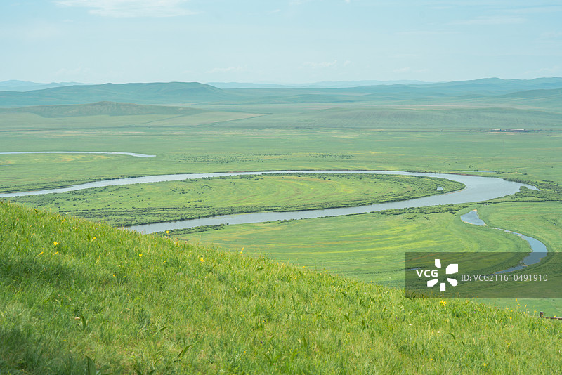 呼伦贝尔乌兰山景区风光图片素材