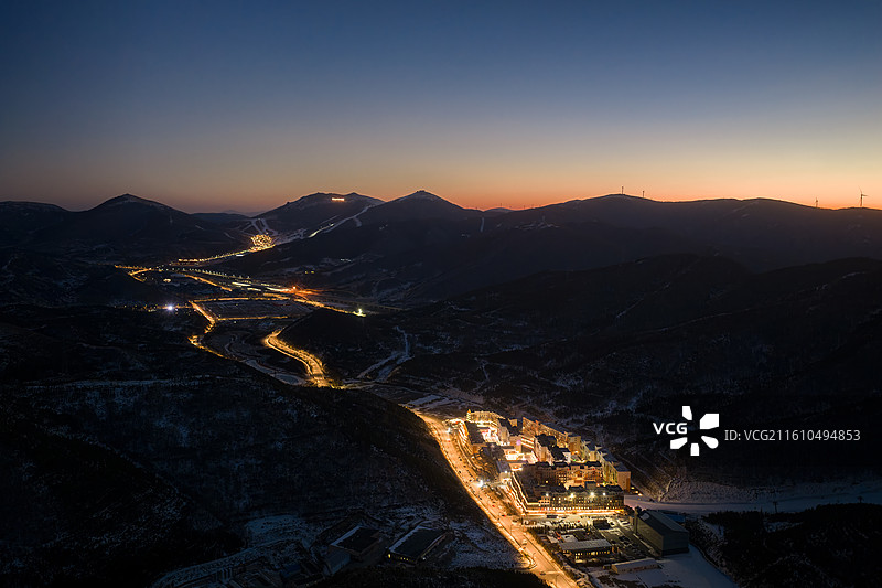 张家口崇礼云顶滑雪场北京冬奥会会场图片素材