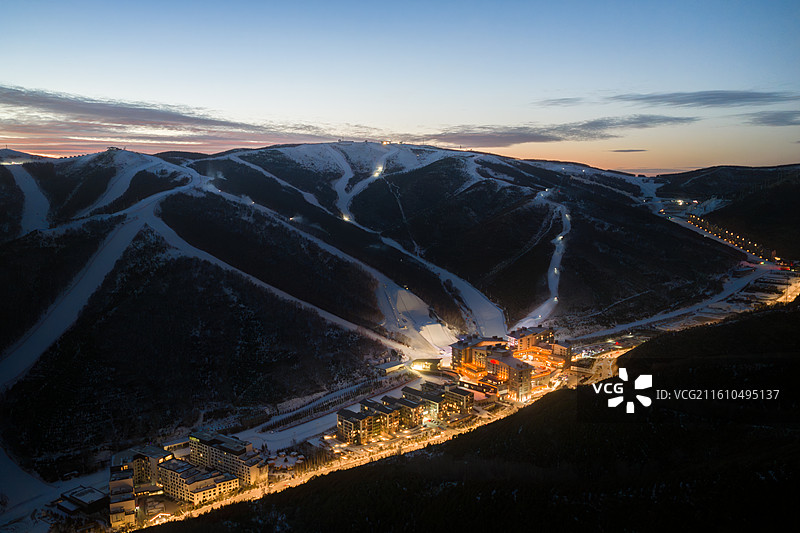 张家口崇礼云顶滑雪场北京冬奥会会场图片素材