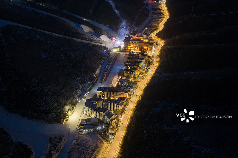 张家口崇礼云顶滑雪场北京冬奥会会场图片素材