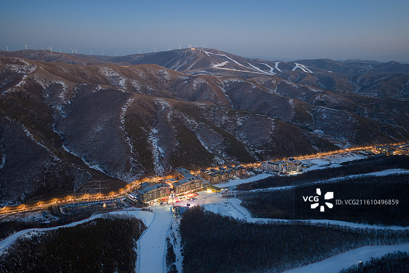 张家口崇礼云顶滑雪场北京冬奥会会场图片素材