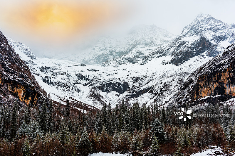 双桥沟风景图片素材