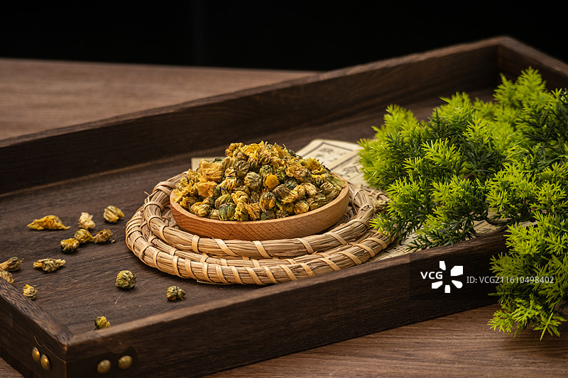 东方传统中式药食同源中药材胎菊菊花图片素材