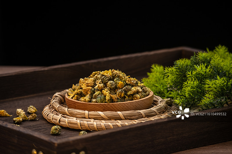 东方传统中式药食同源中药材胎菊菊花图片素材