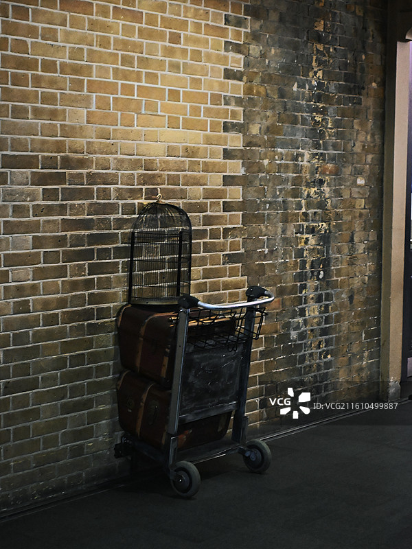 英国伦敦国王十字车站哈利波特九又四分之三站台图片素材