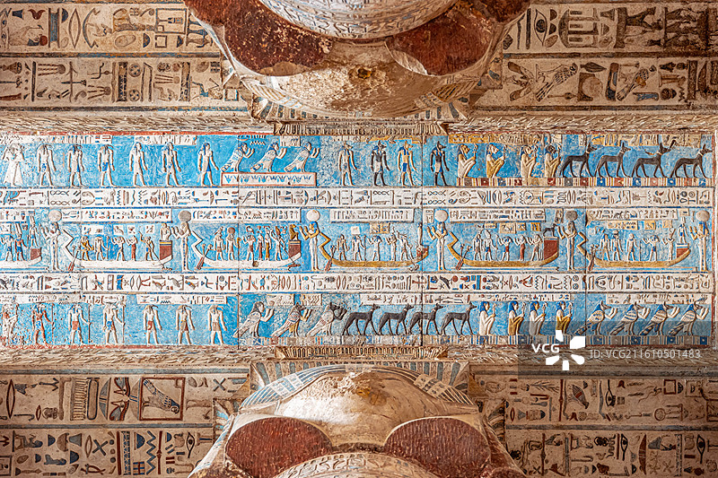 埃及卢克索丹德拉神庙图片素材