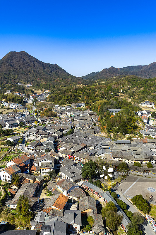 航拍湖南岳阳张谷英村图片素材