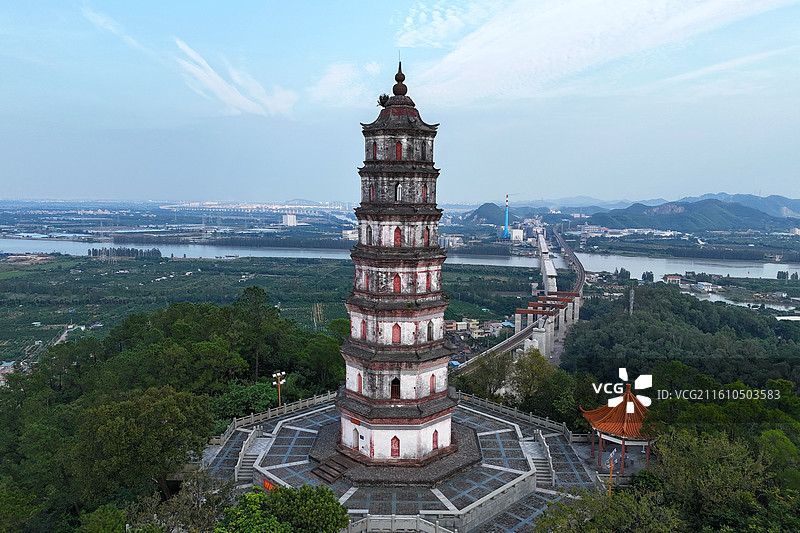 江门新会凌云塔图片素材