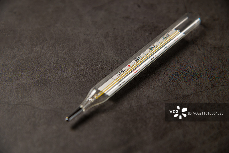 水银体温计特写图片素材