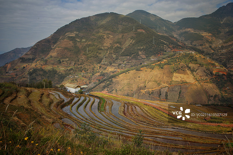 攀枝花市米易县“傈僳梯田”景区一景图片素材