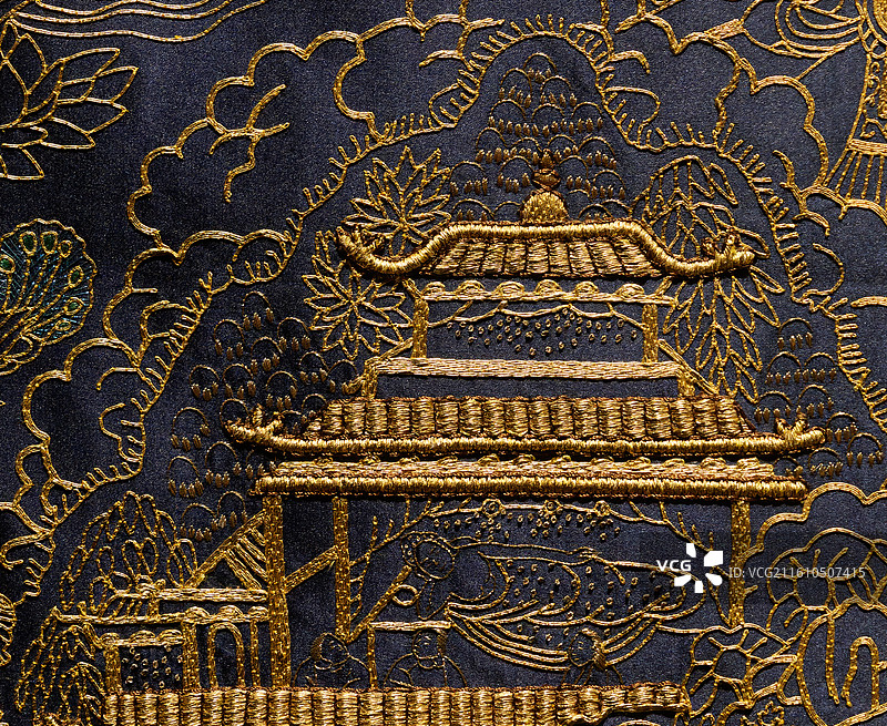 非遗，缂丝，宗教故事，释迦摩尼本生图，局部图片素材