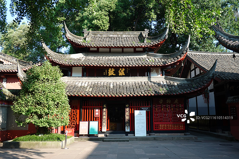 四川省成都市成都文殊院鼓楼图片素材