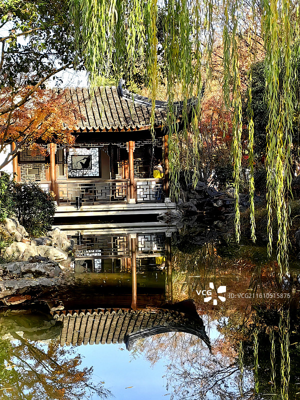 上海市，嘉定区，秋霞圃图片素材