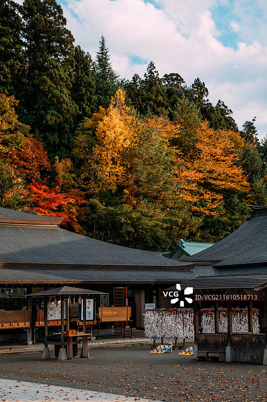 日本岩手盛冈八幡宫神社图片素材