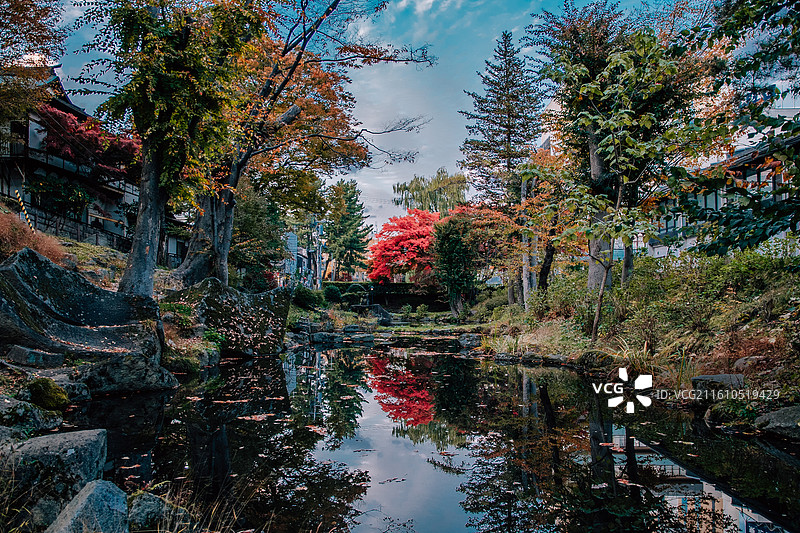 日本岩手盛冈 岩手公园 城迹公园图片素材