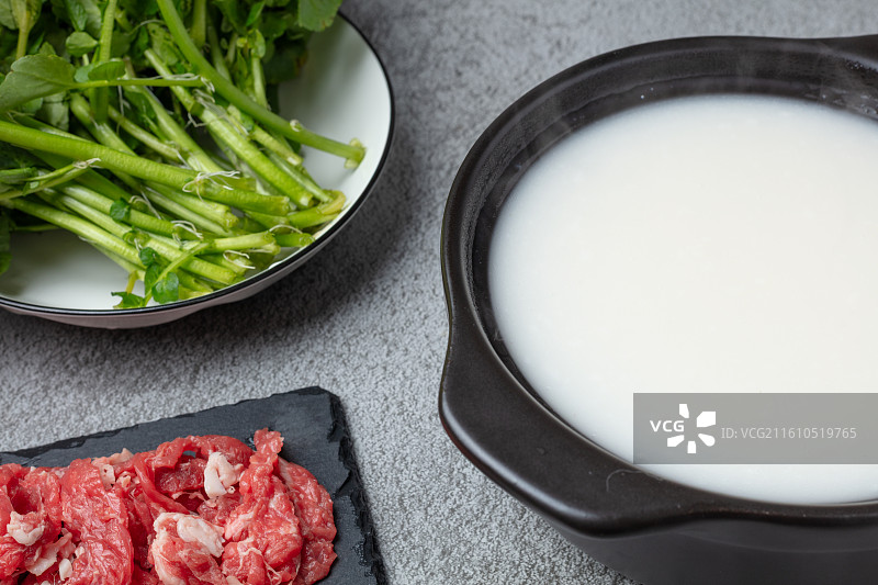 毋米粥火锅汤底图片素材