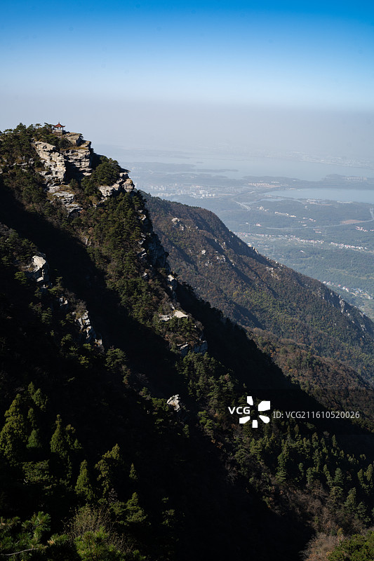 庐山俯瞰九江市庐山市图片素材