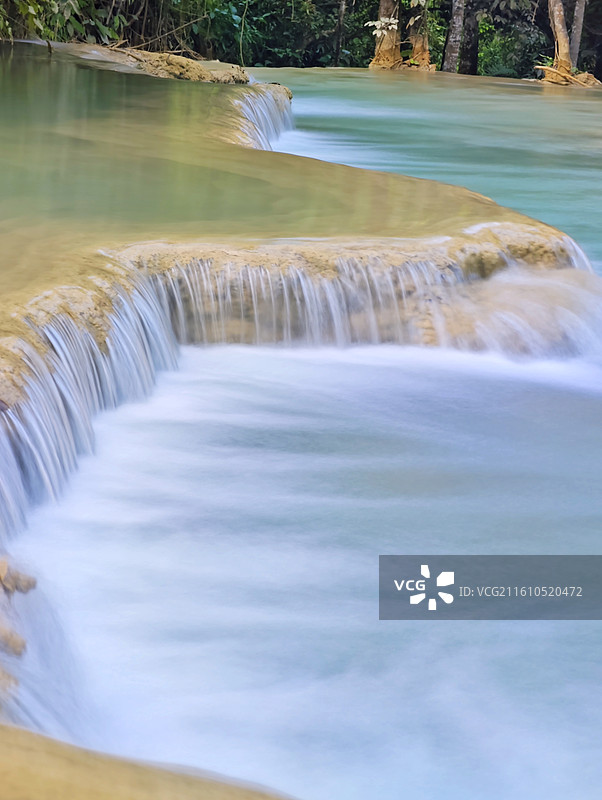 光西瀑布 摄于琅勃拉邦图片素材