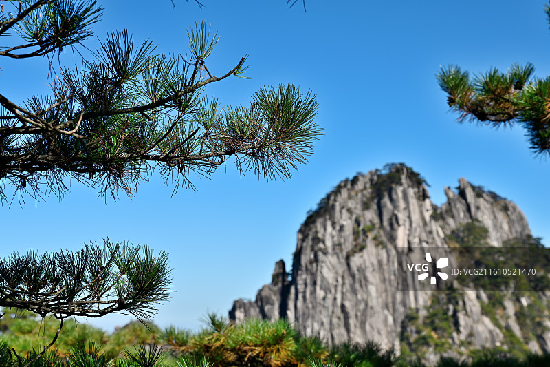 黄山风光，山峰，奇松，怪石，世界奇观，安徽黄山图片素材