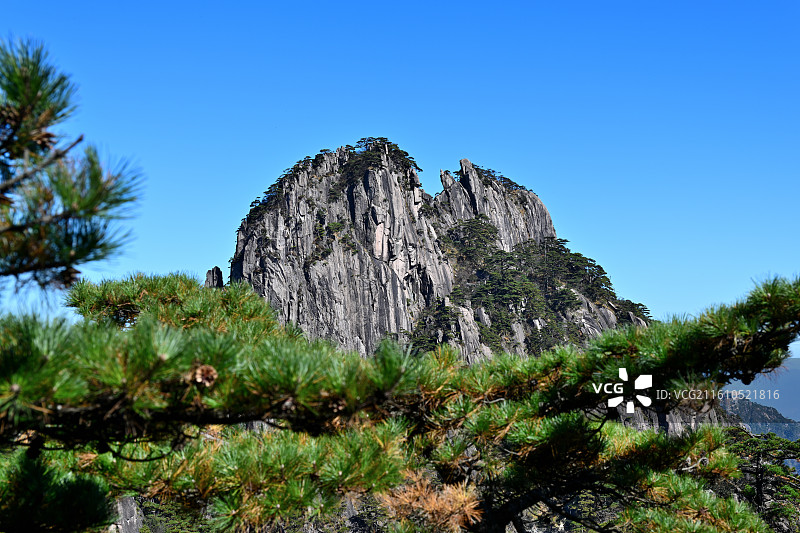 黄山风光，山峰，奇松，怪石，世界奇观，安徽黄山图片素材