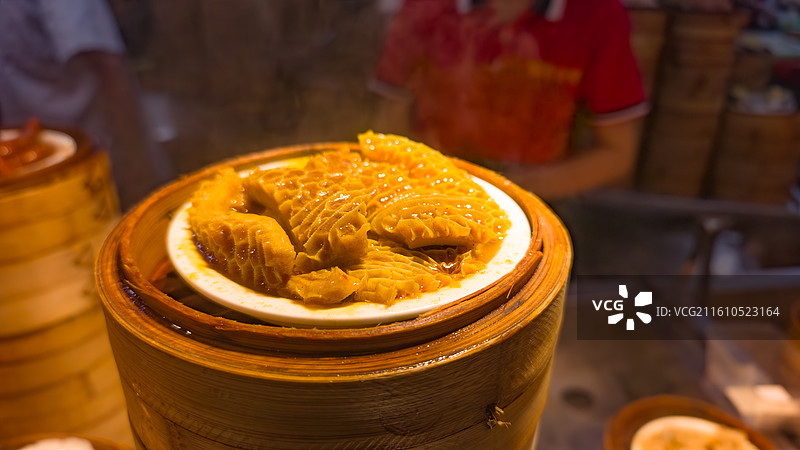 广式茶点金钱肚图片素材