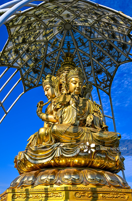 广东省深圳市东部华侨城大华兴寺图片素材