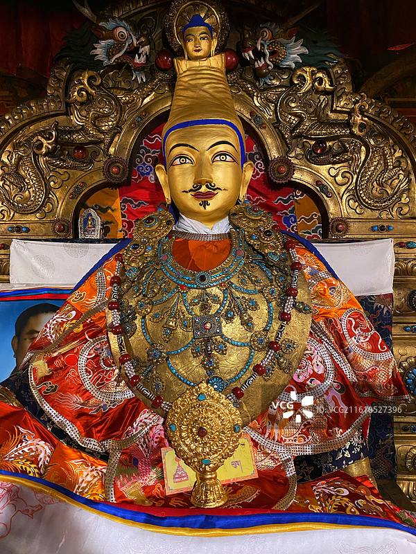 拉萨大昭寺 松赞干布图片素材