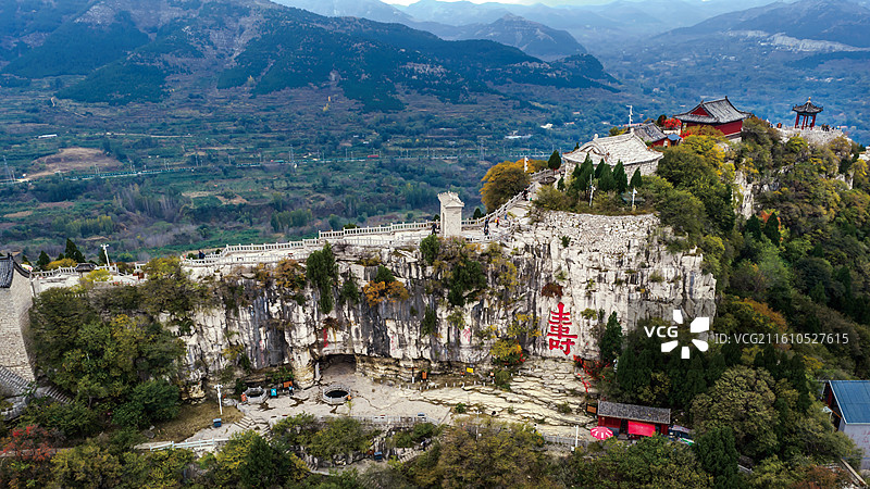 青州市云门山上帝视角图片素材