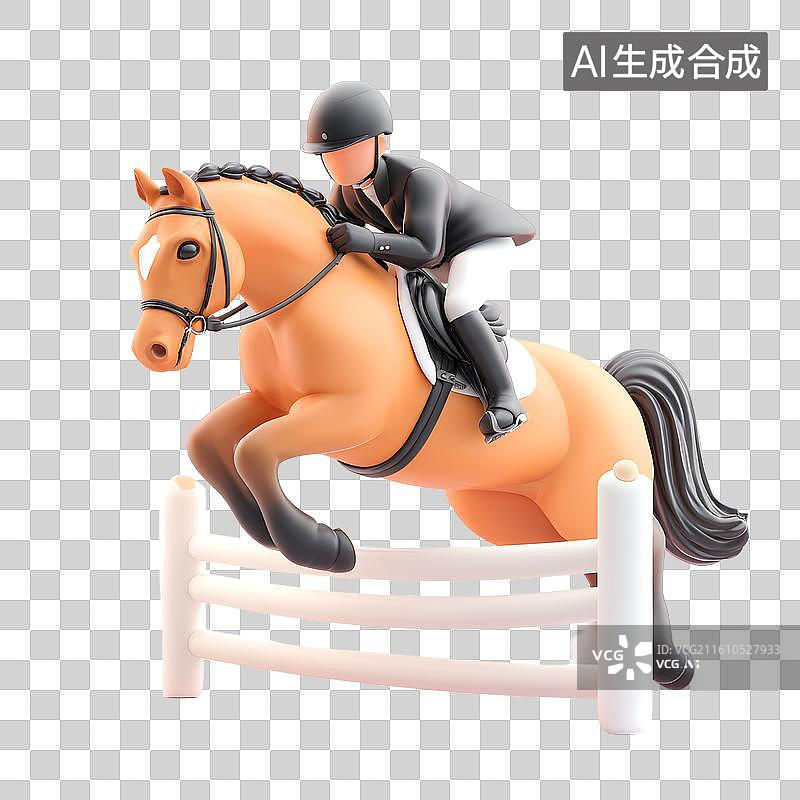 【AI数字艺术】骑术海报展示图片素材