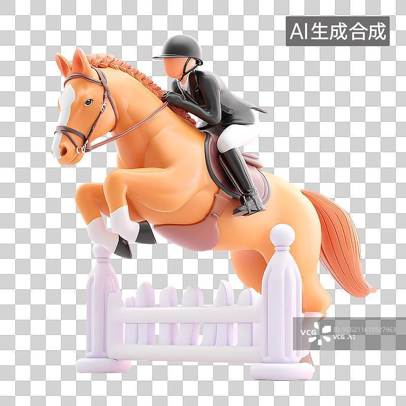 【AI数字艺术】骑术海报展示图片素材