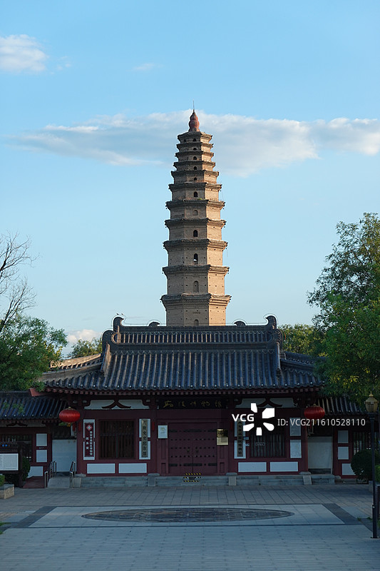 陕西省西安市高陵区高陵博物馆：高陵塔昭慧塔图片素材