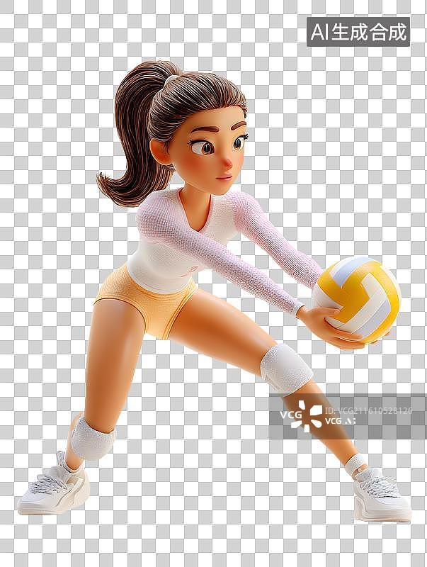 【AI数字艺术】海报排球运动图片素材
