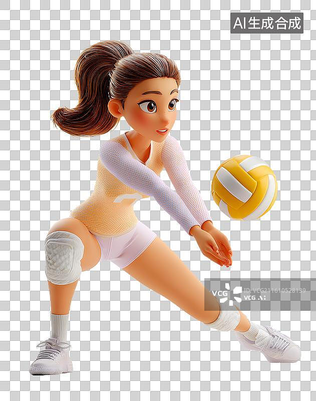 【AI数字艺术】海报排球运动图片素材