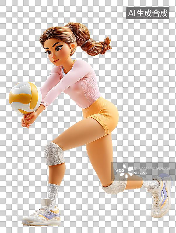 【AI数字艺术】海报排球运动图片素材