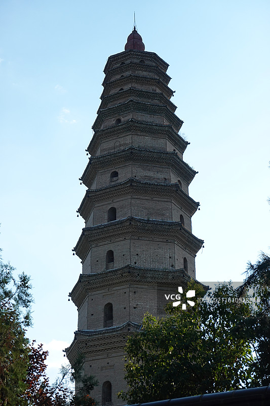 陕西省西安市高陵区高陵博物馆：高陵塔昭慧塔图片素材