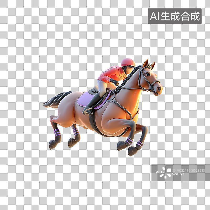 【AI数字艺术】骑术海报展示图片素材