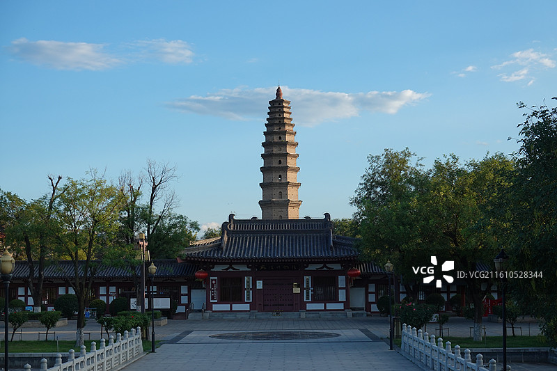 陕西省西安市高陵区高陵博物馆：高陵塔昭慧塔图片素材