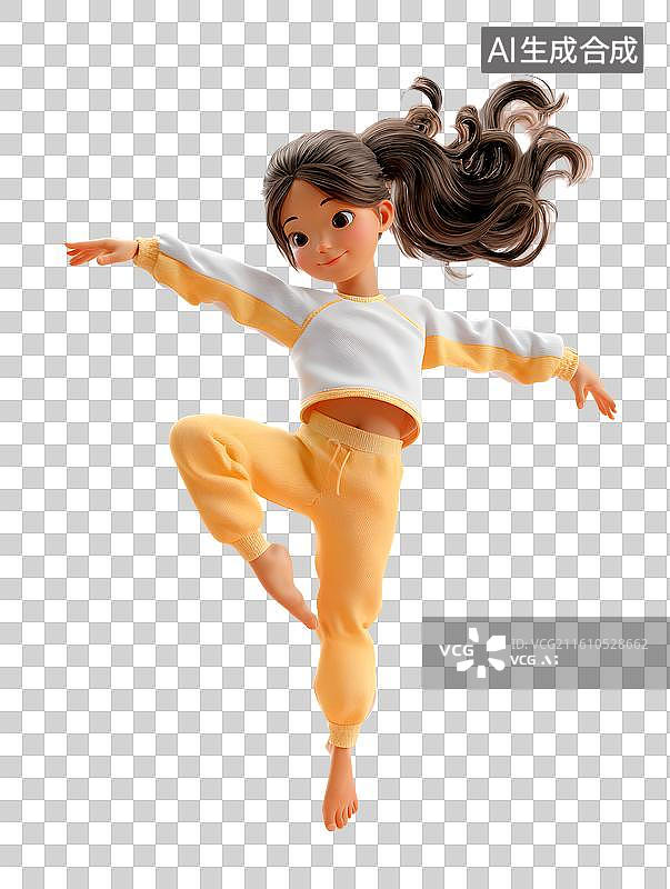 【AI数字艺术】海报舞蹈少女图片素材