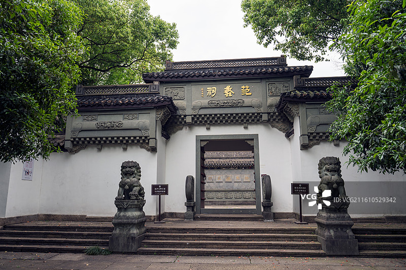 浙江诸暨西施故里范蠡祠图片素材