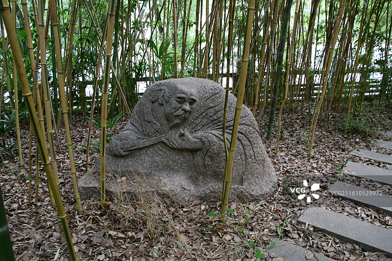 南京市博物馆 —— 竹林七贤石雕图片素材