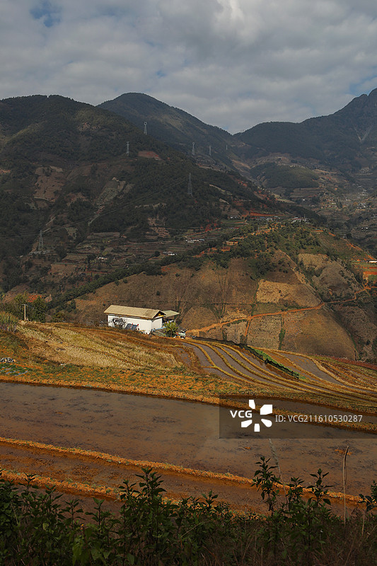 攀枝花米易县“傈僳梯田”景区一景图片素材