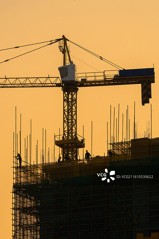 建筑工地上的工人图片素材