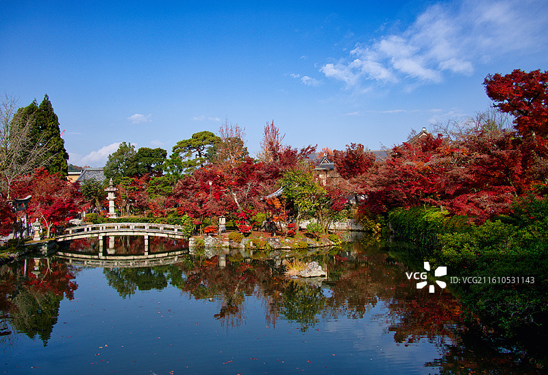 红叶季的永观堂和南禅寺图片素材