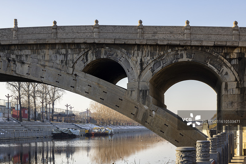河北省石家庄市赵县赵州桥景区摄影图片图片素材