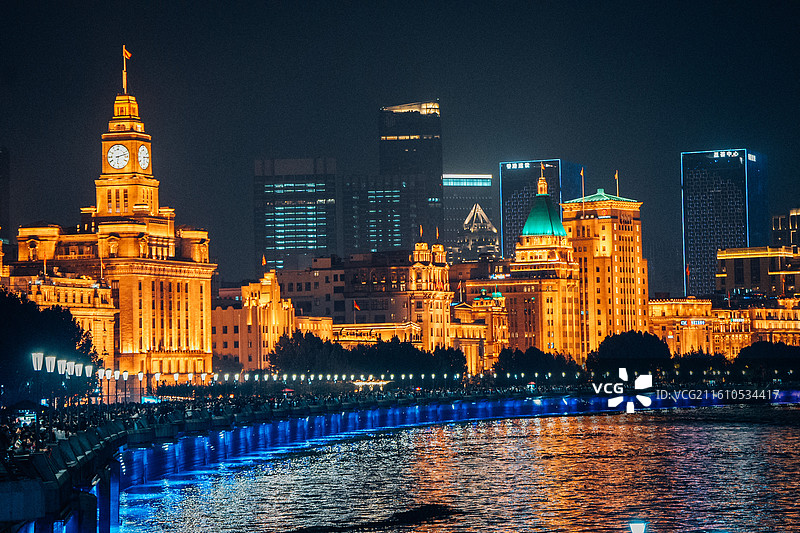 上海外滩 航拍 社会经济 财富 社会 浦东 浦西 金融 长三角图片素材