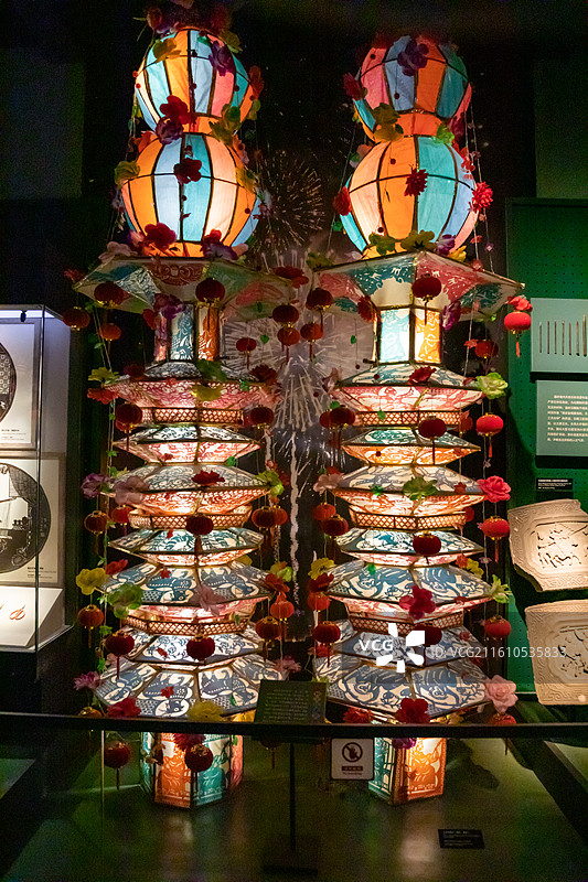 台州博物馆 温岭王氏大花灯图片素材