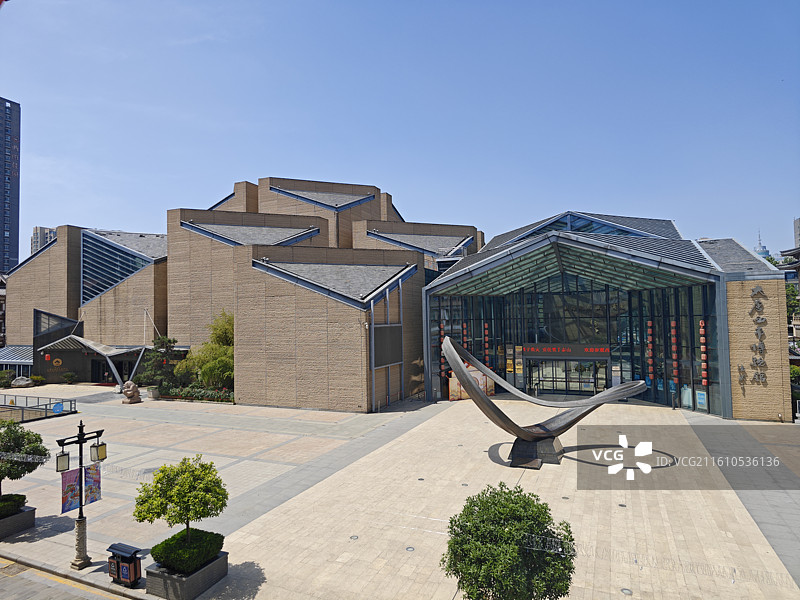 大唐西市博物馆建筑室内中庭图片素材